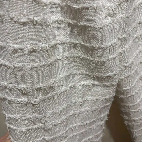 Amanda Uprichard Jane Pants in Kerrigan White Tweed Wide Leg Pants - Picture 10 of 12